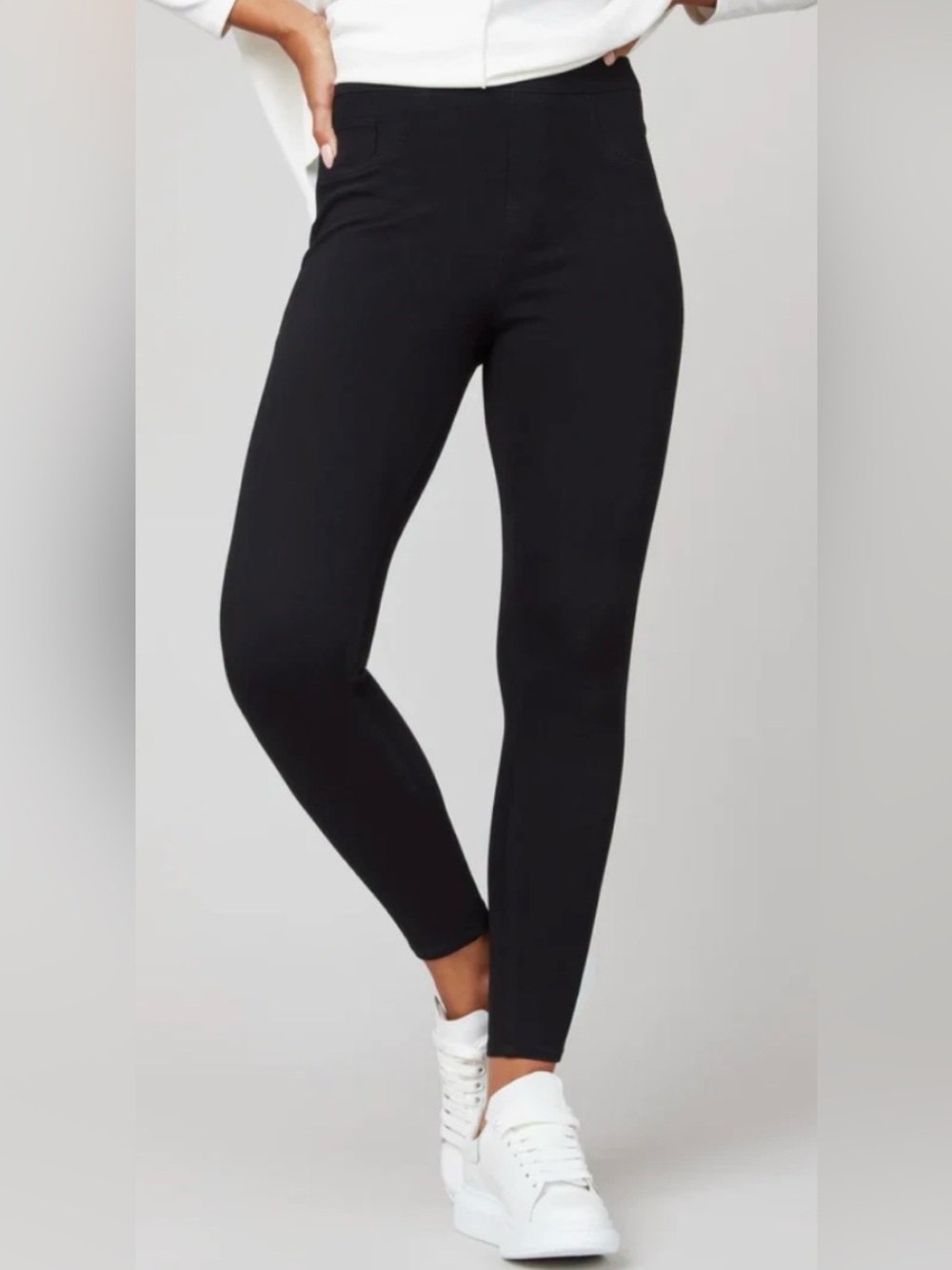 SPANX Ankle Jean-ish Leggings Black Size M Stretchy